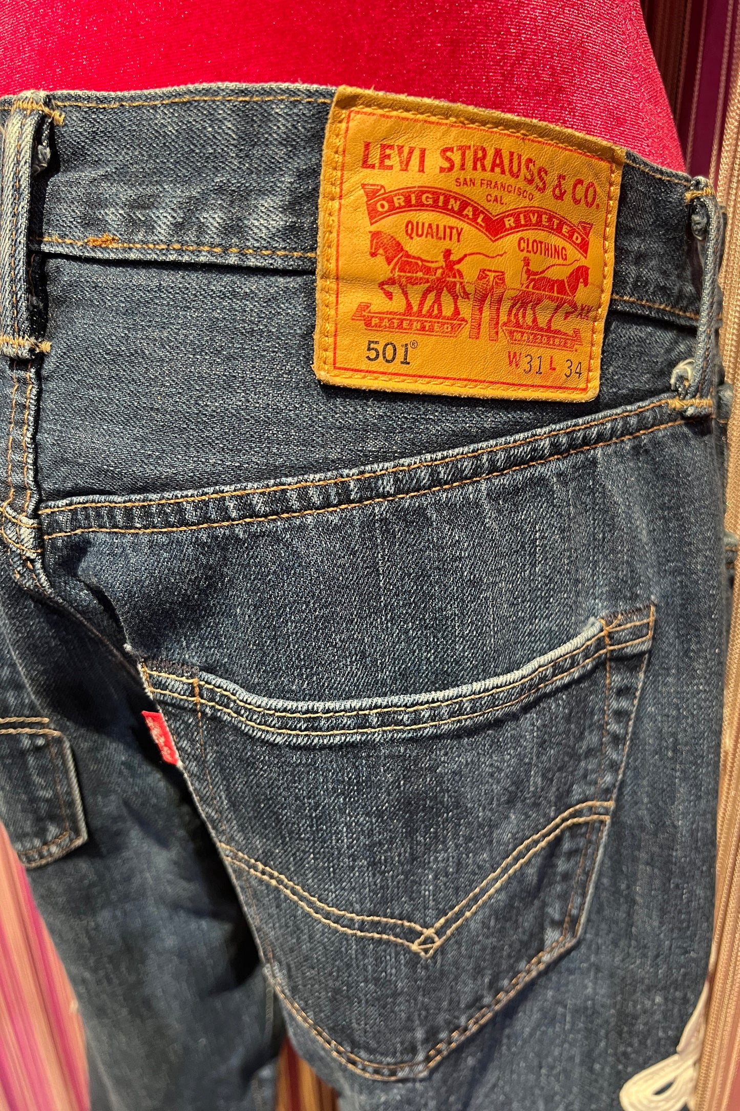 5 Proprio -50% di sconto jeans vintage m denim con applicazione pizzo bianco