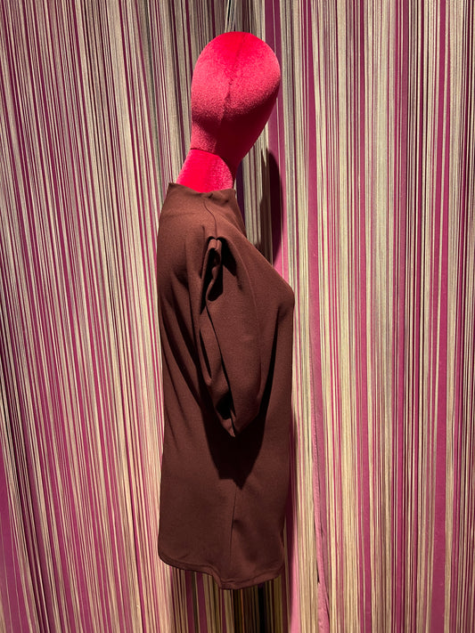 Love & roses blusa senza maniche burgundi