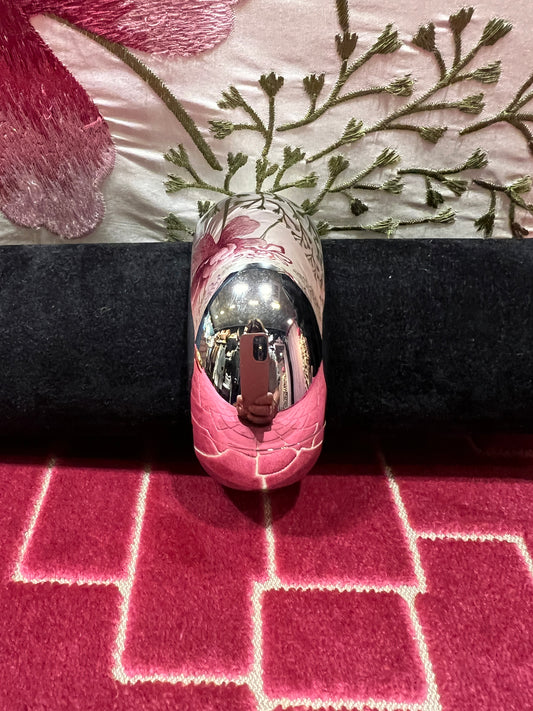 Bracciale liscio argento con chiusura a molla grande