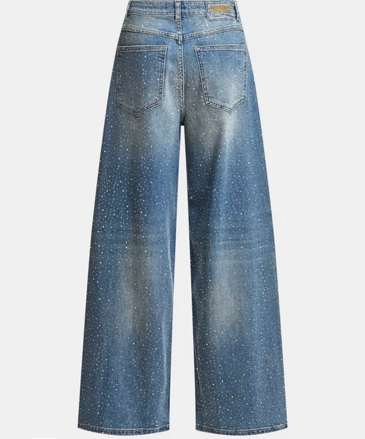 Essentiel antwerp jeans gamba larga con strass