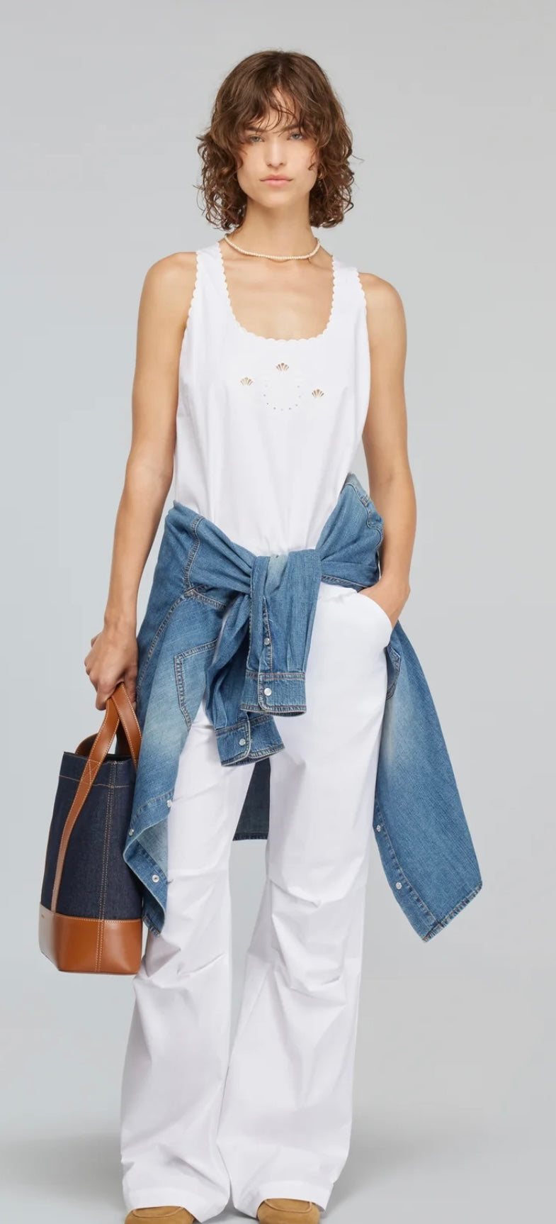 Semicouture -50% di sconto camicia jeans oversize ultra light
