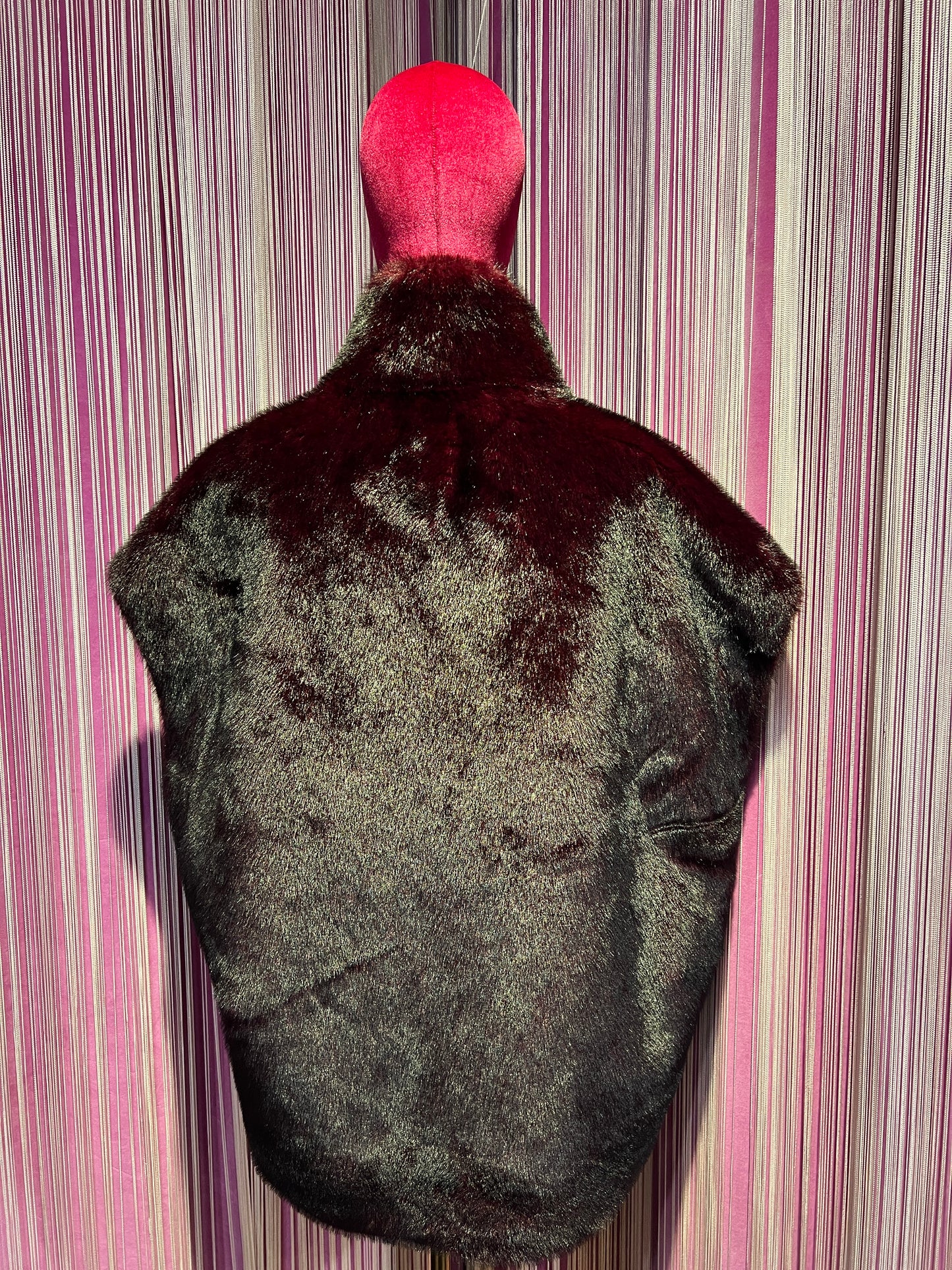 The room gilet eco visone burgundi