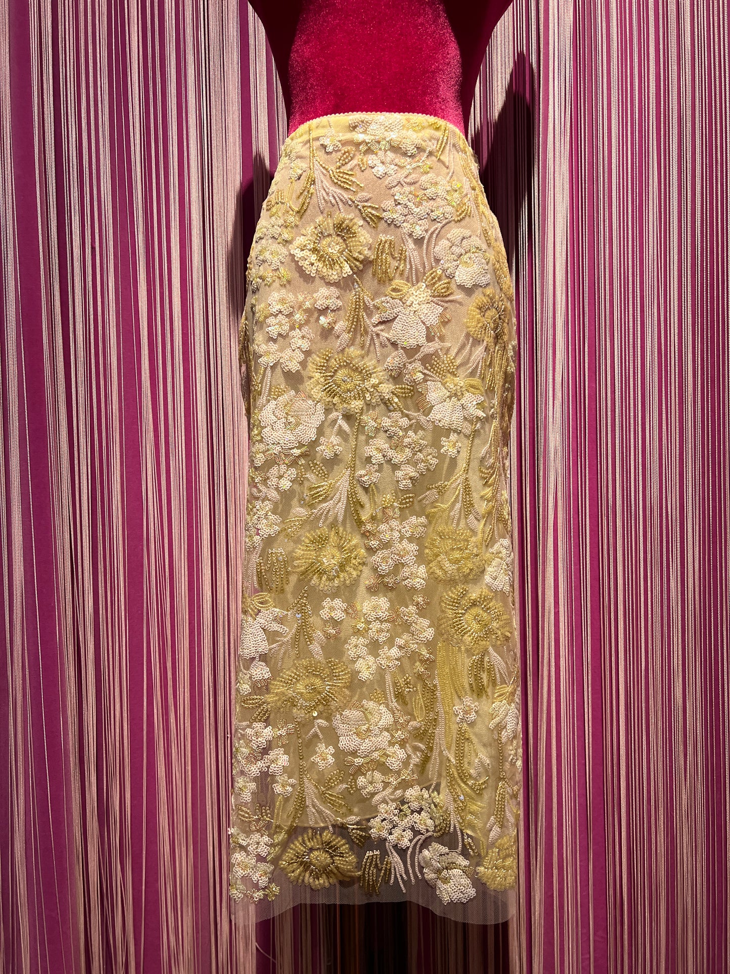 Ermanno Scervino gonna midi paillettes con spacco laterale