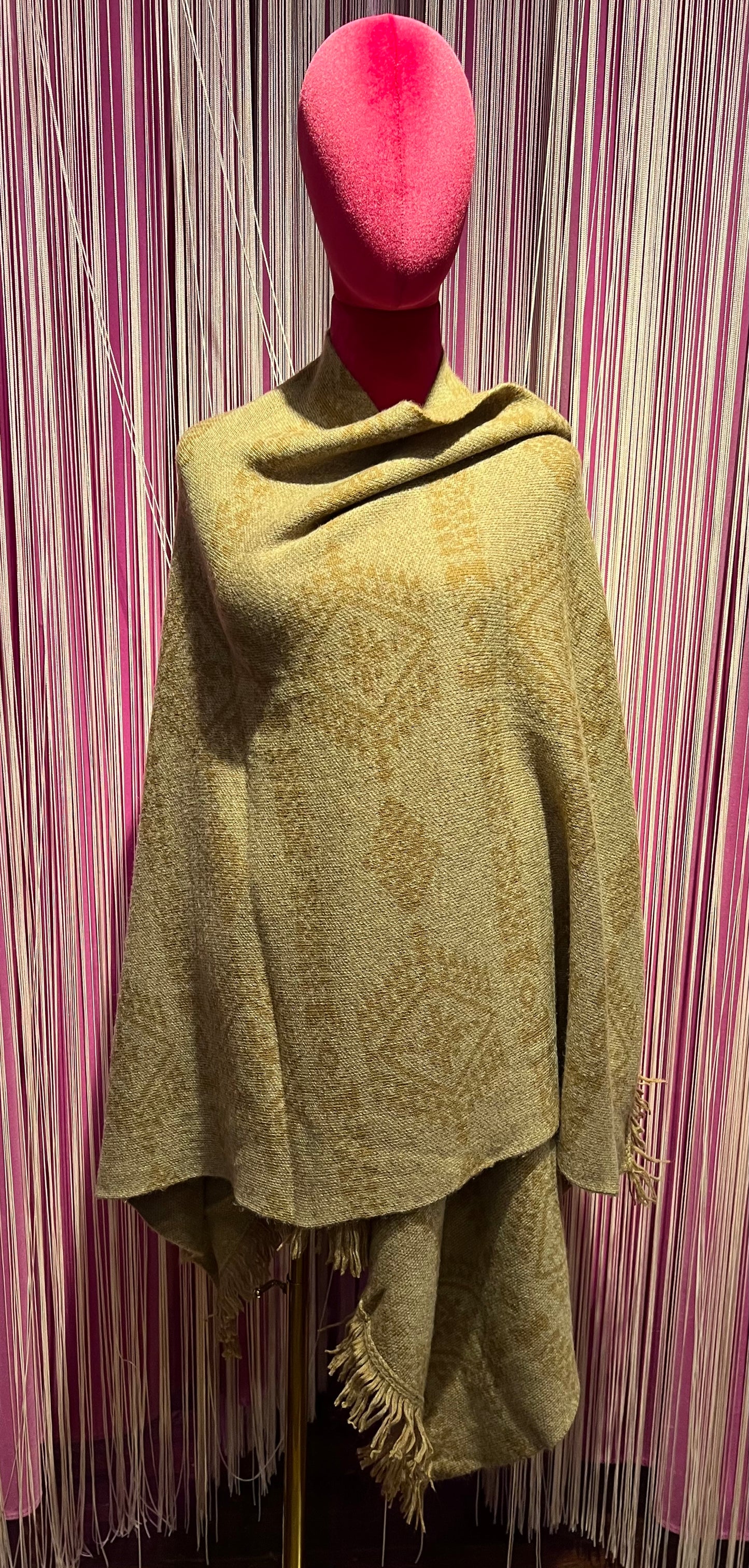 Tooco poncho fantasia cammello sconto-50%