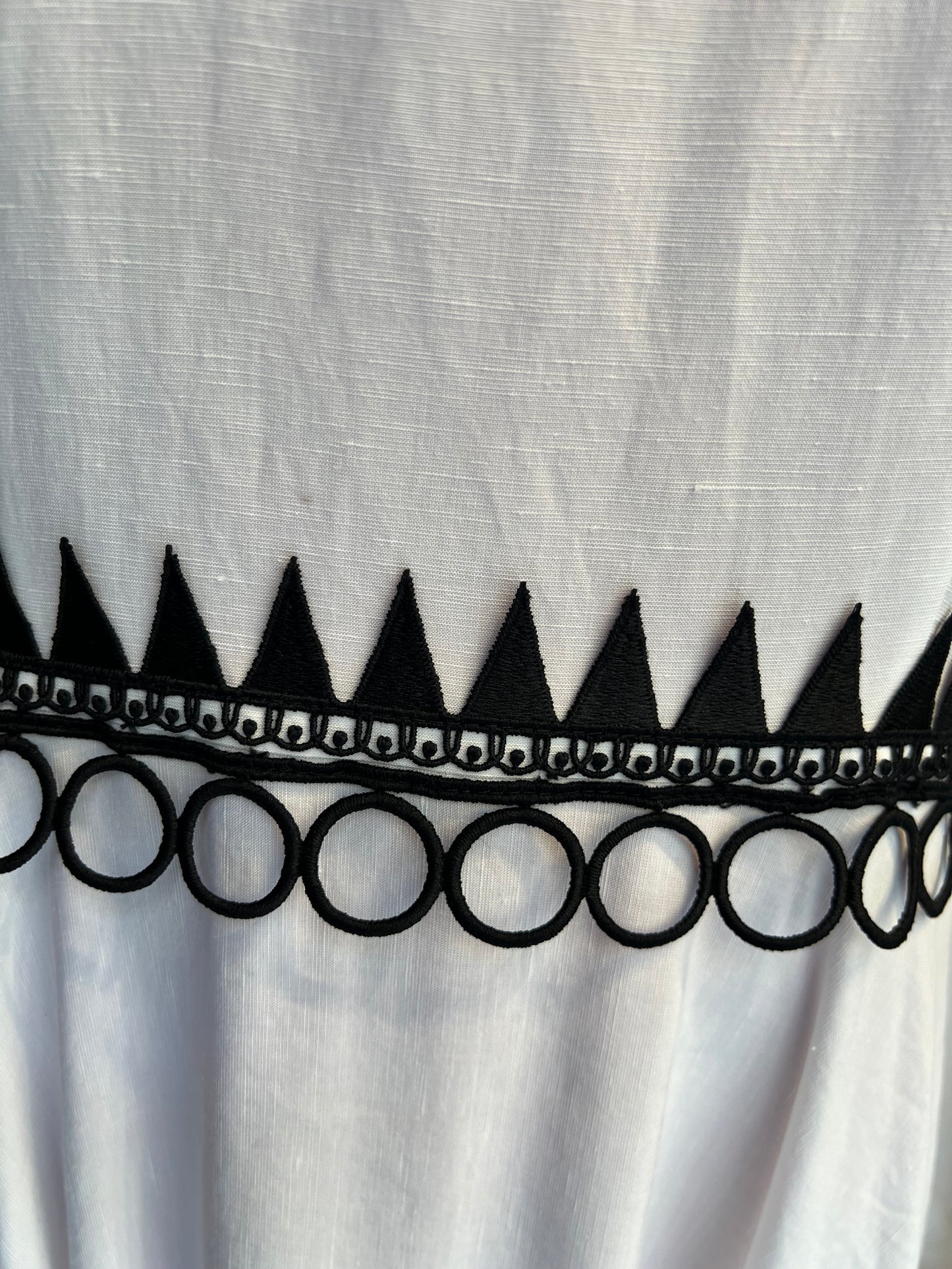 5 Progress meno 50% abito lungo m/l bianco applicazione nera