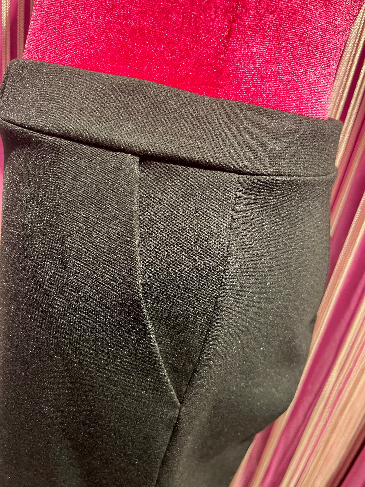 1One pantalone punto Milano flare con elastico in vita e tasche