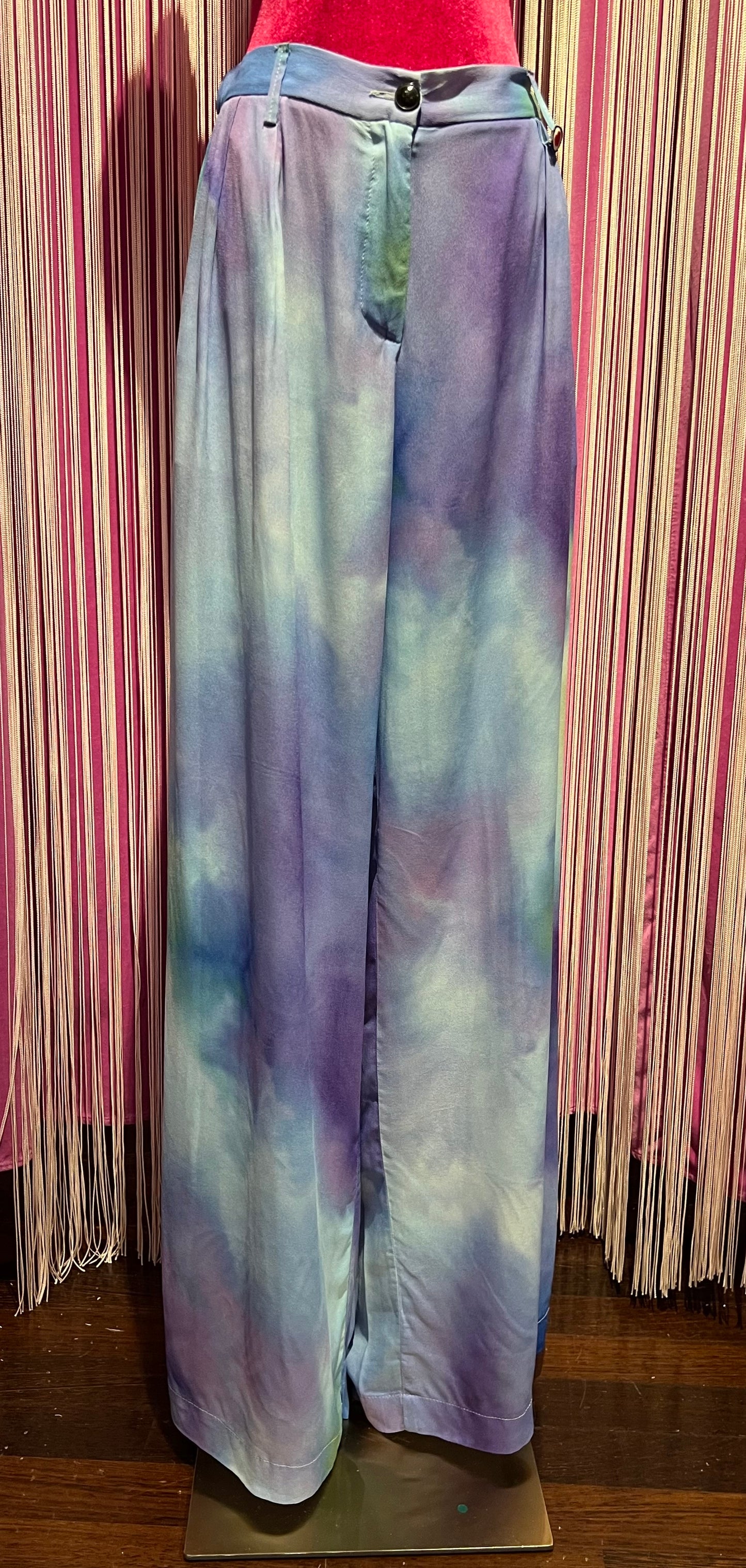 I love my pants occasione imperdibile pantalone palazzo tie dye indaco