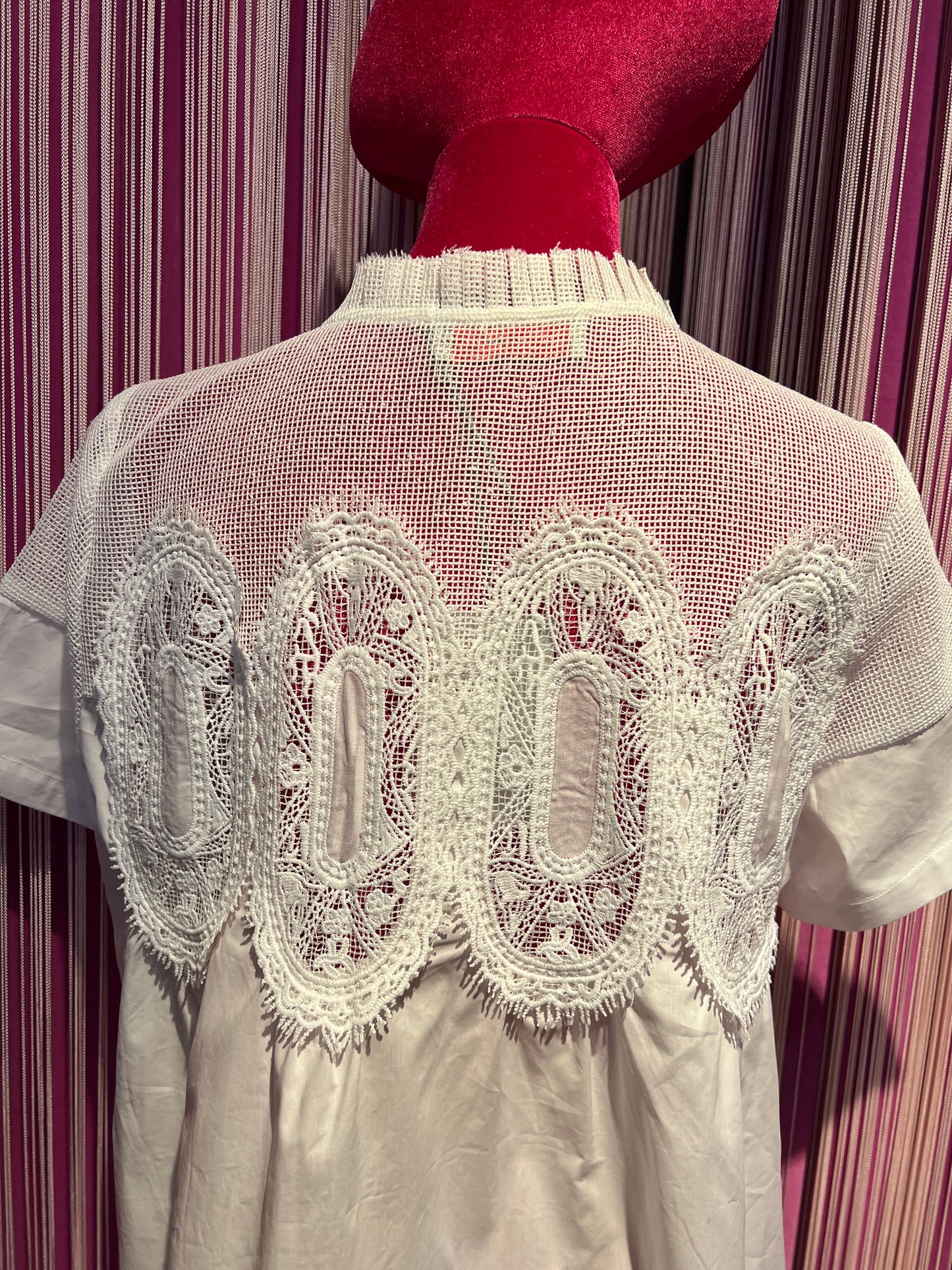 Ermanno Scervino abito bianco con ricamo