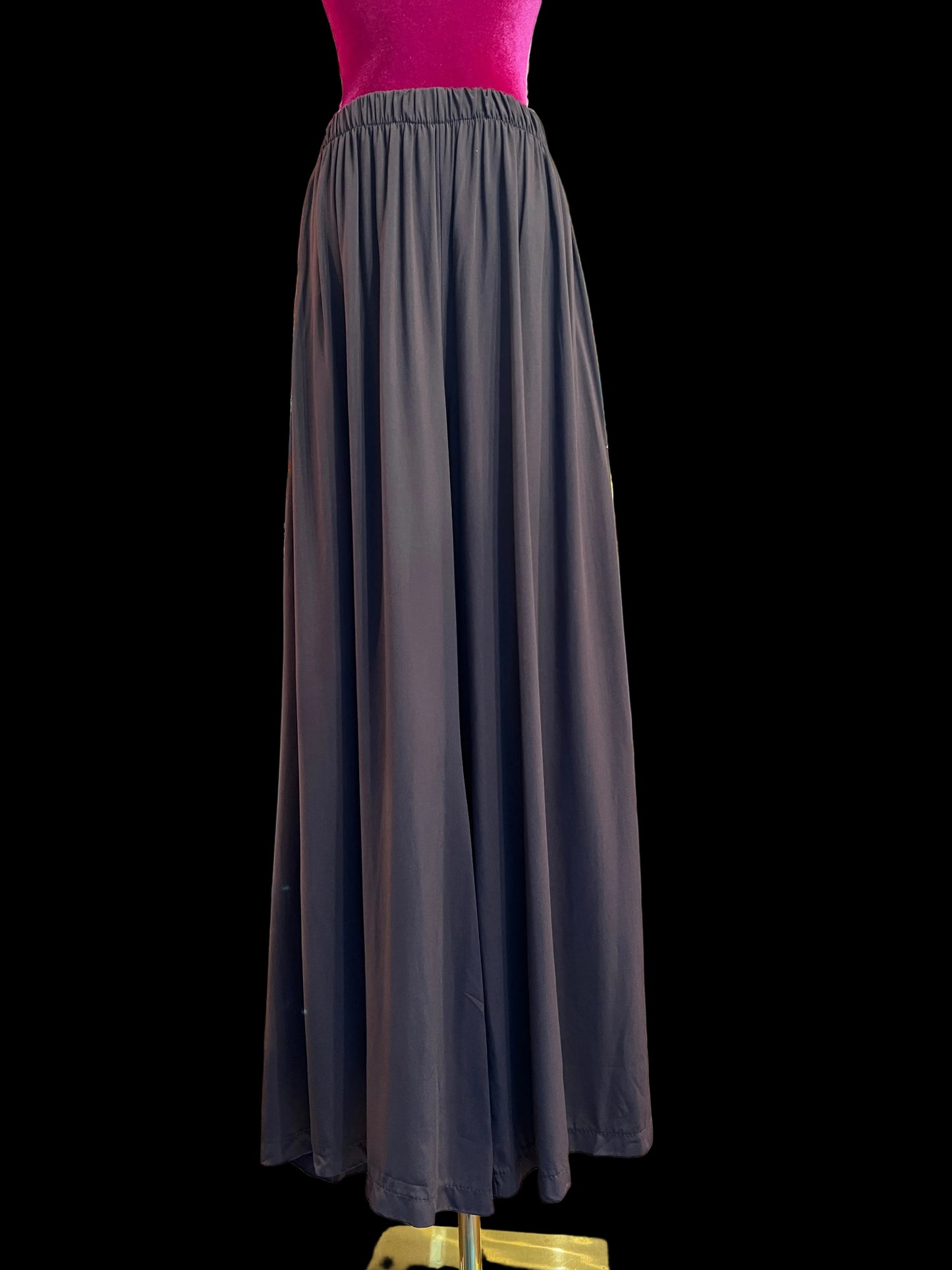 Mon amour Paris completo oversize cioccolato blusa scollo Bardot e pantalone palazzo con elastico in vita