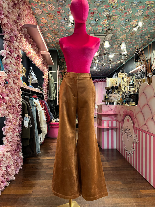 Amosa pantalone a zampa ecosuede