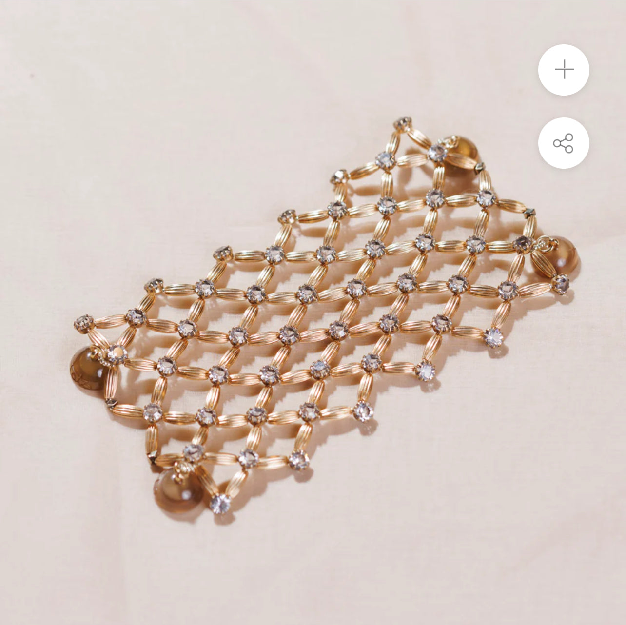 Tataborello bracciale giorno motivo a rete oro