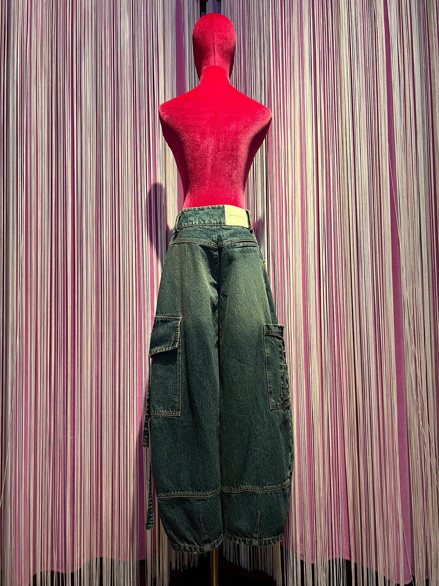 Front street pantalone cargo denim