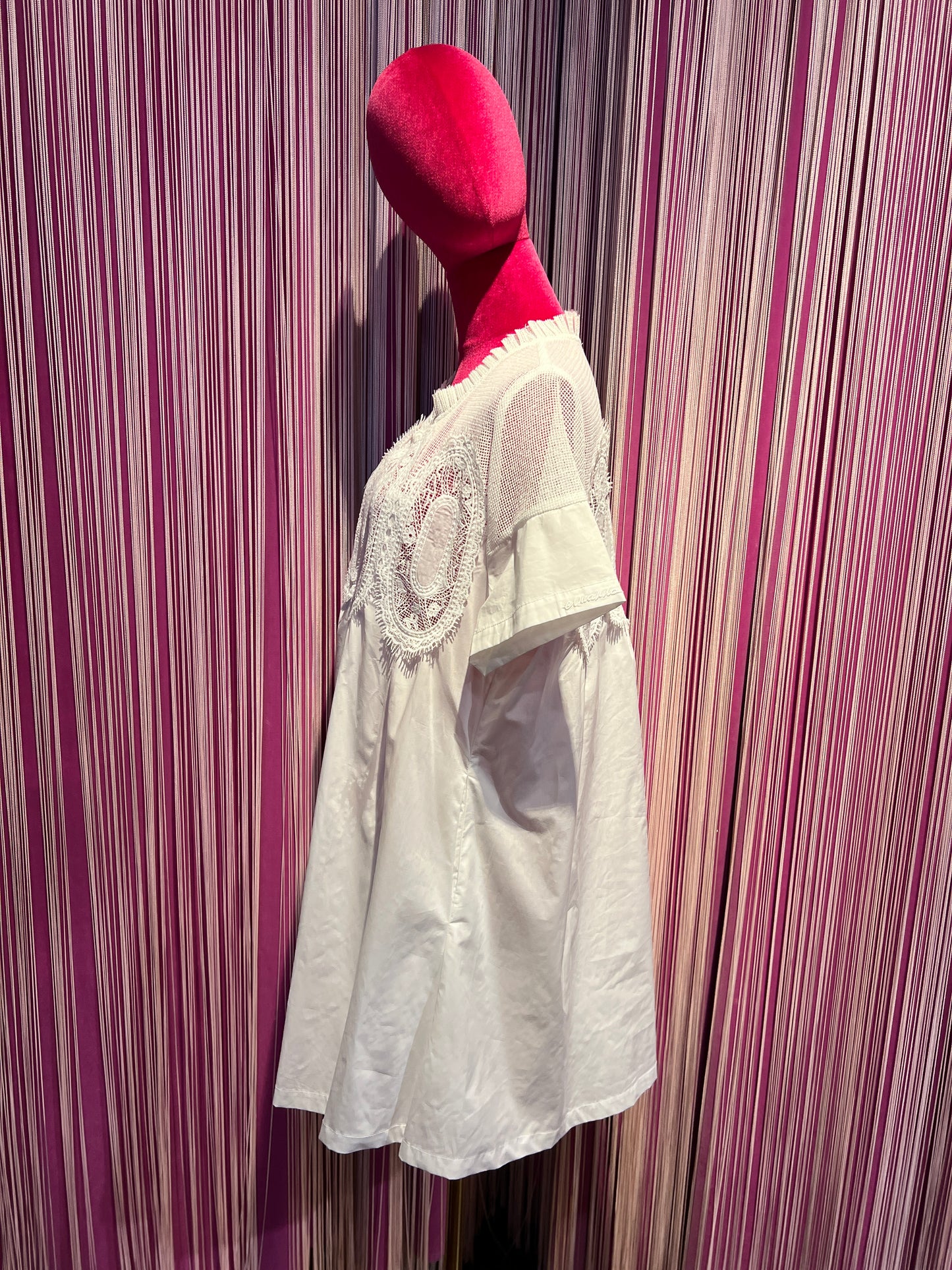 Ermanno Scervino abito bianco con ricamo