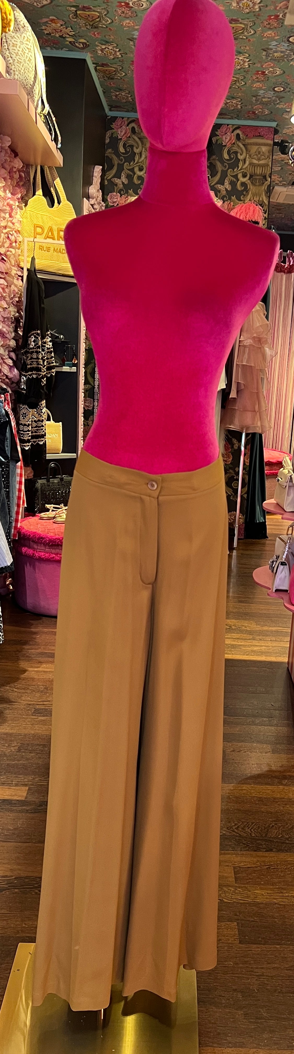 Semicouture -50% di sconto pantalone palazzo in crepe de chine Avril
