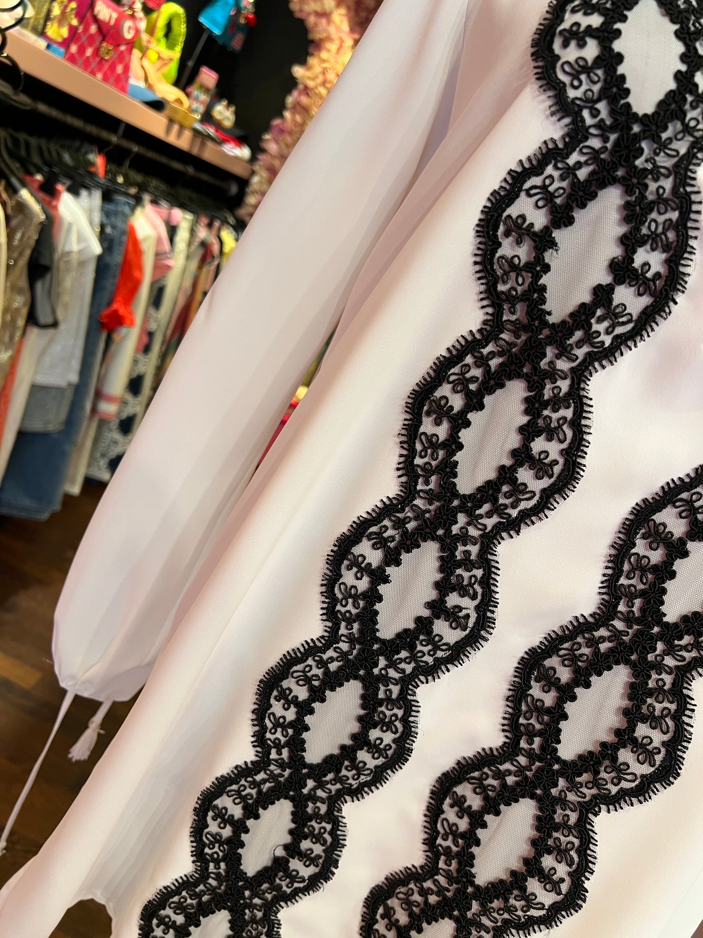 Clo’h occasione imperdibile blusa manica lunga con applicazione pizzo