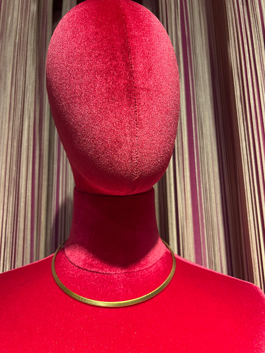 Aleva’ collarino rigido oro satinato Elsa