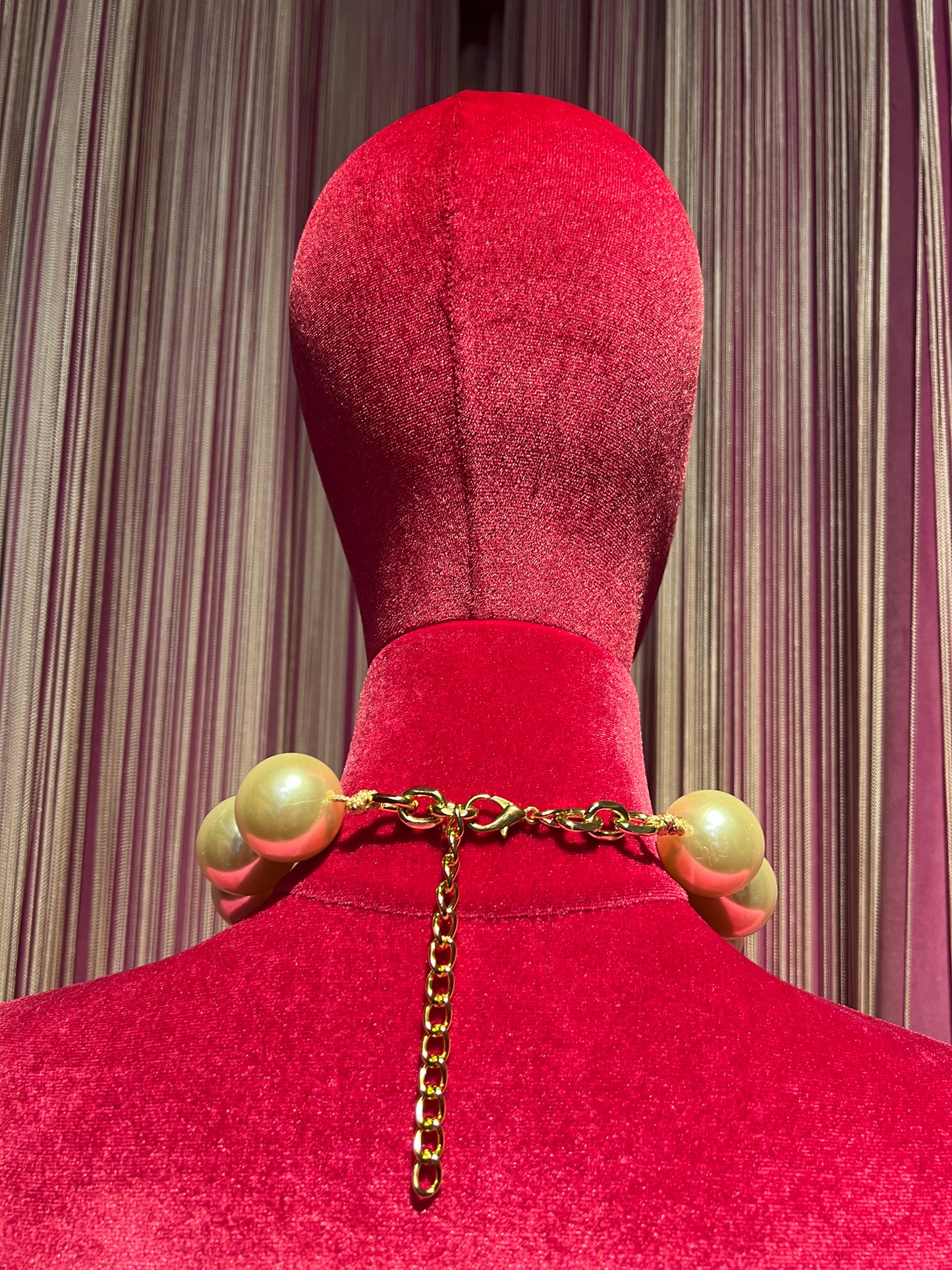 Collana girocollo perle grandi