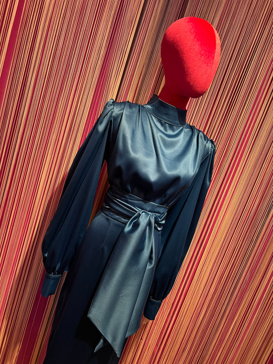 Actualee meno 50% abito midi raso elastico