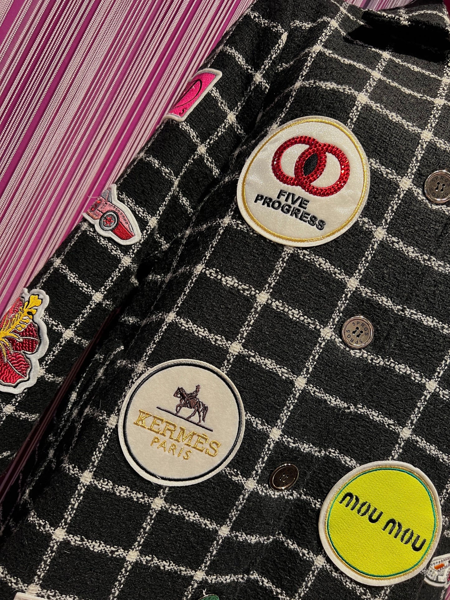 5 Progress cappotto quadri con applicazioni patch