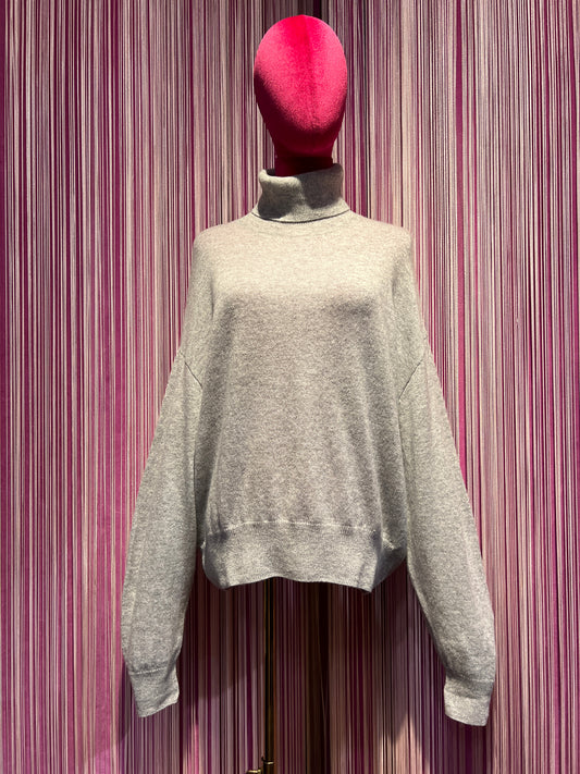 Sincere Paris dolcevita grigio in cachemire