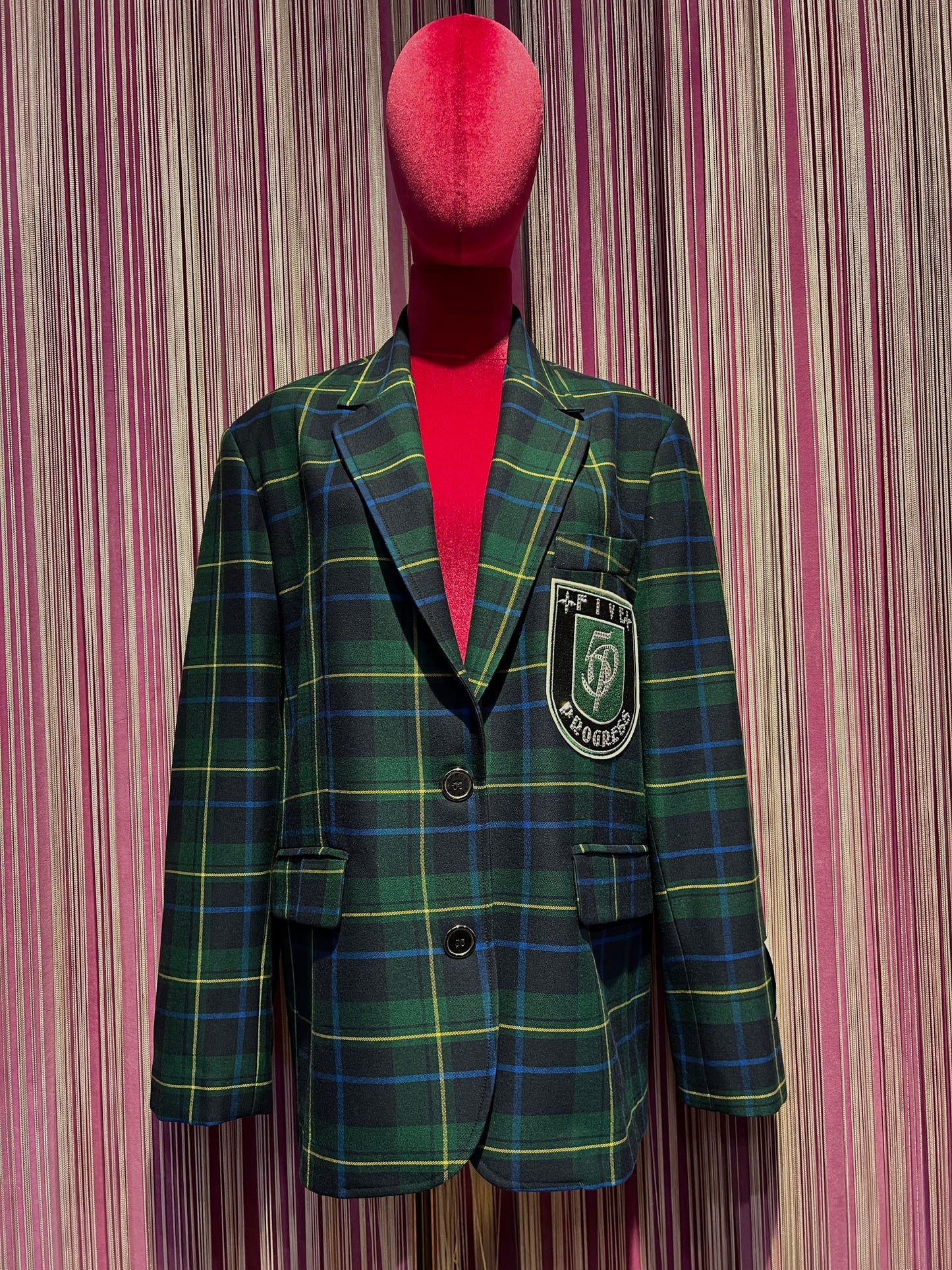 5 Progress giacca over college tartan