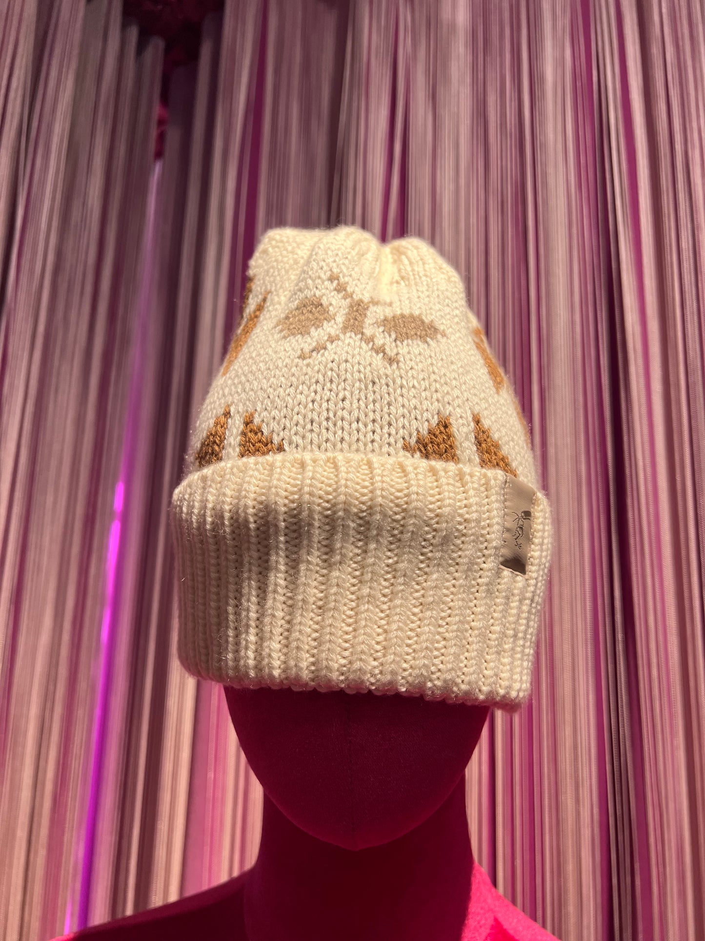 Tooco cappello fantasia etnica panna