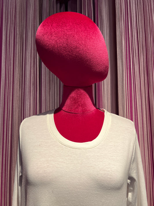 The room t shirt manica lunga bianca cotone