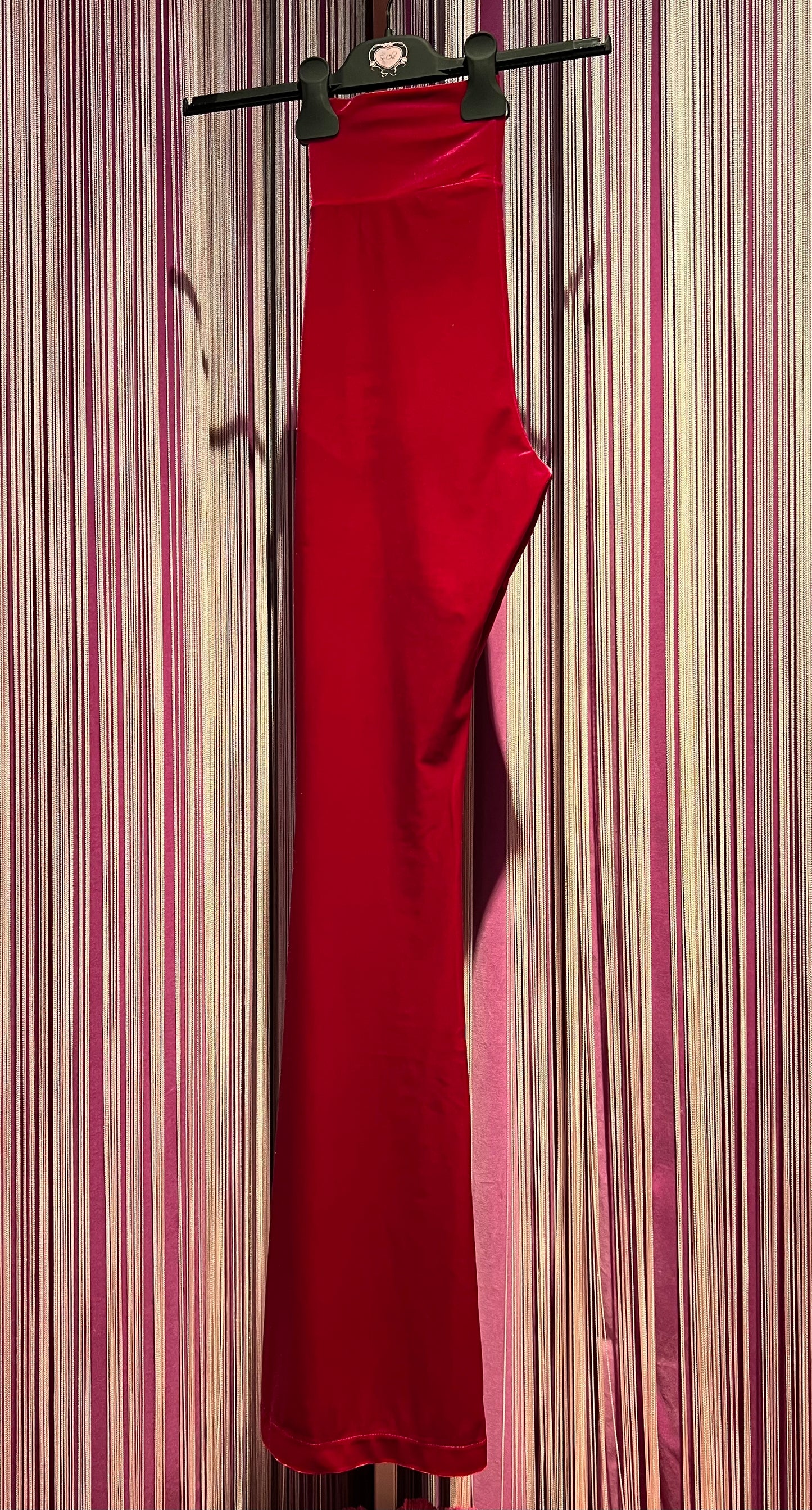 DON’T ME pantalone flare in ciniglia fucsia