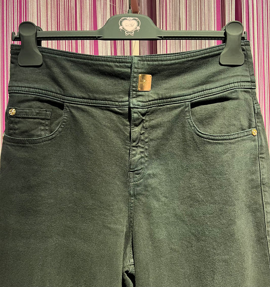 Nenette occasione imperdibile pantalone jeans nero palazzo Stars