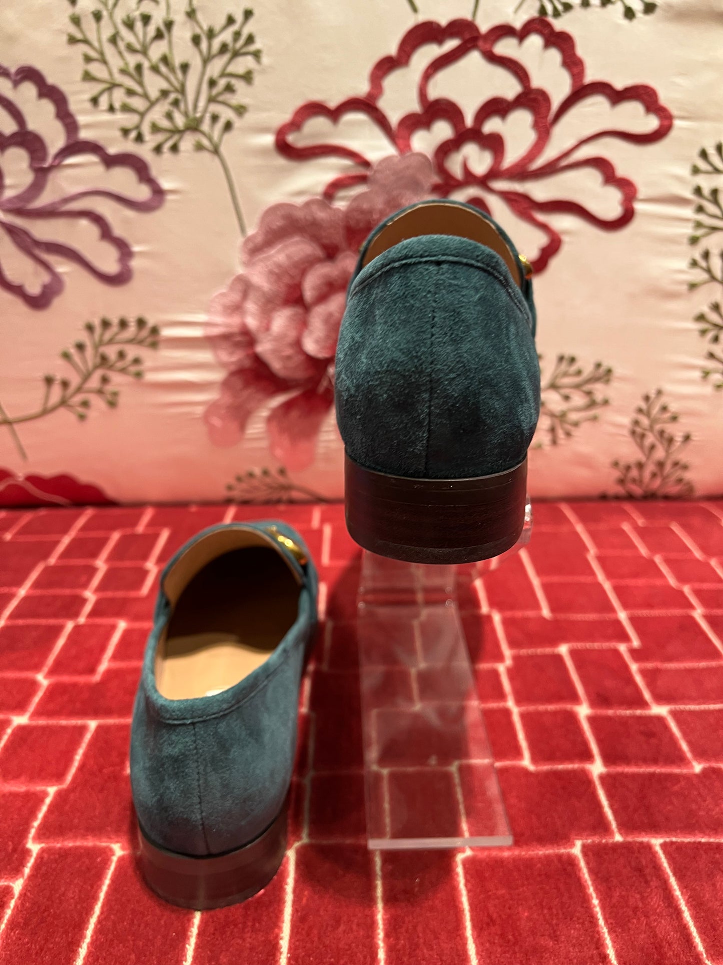 Bibi Lou meno 50% mocassino camoscio verde con fibbia