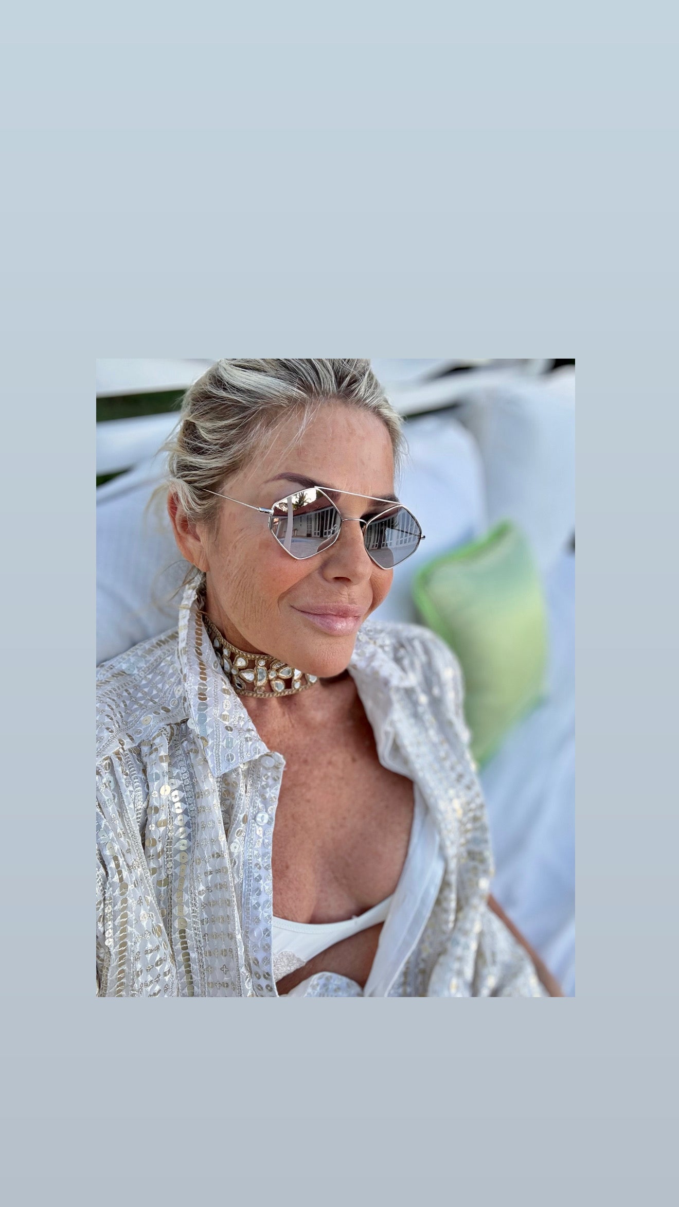 Spektre eyewear occhiali sole rigaut argento specchiati