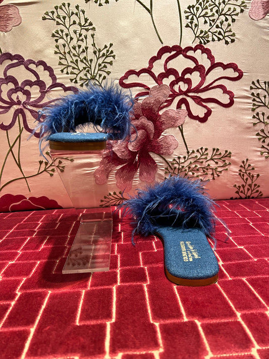 Colour Market ciabattina marabou denim