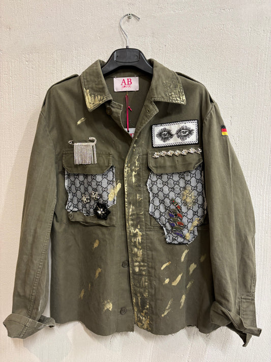 ABpink🩷 giacca militare (LA VERDINA) vestibilità 46/48