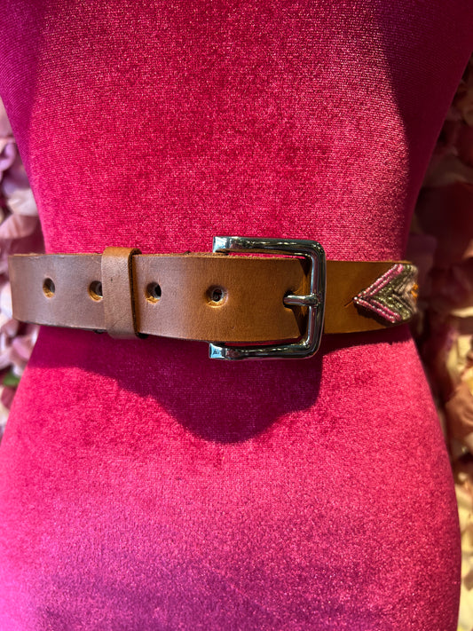 Aspiga meno 50% cinta cuoio decorazioni perline rosa