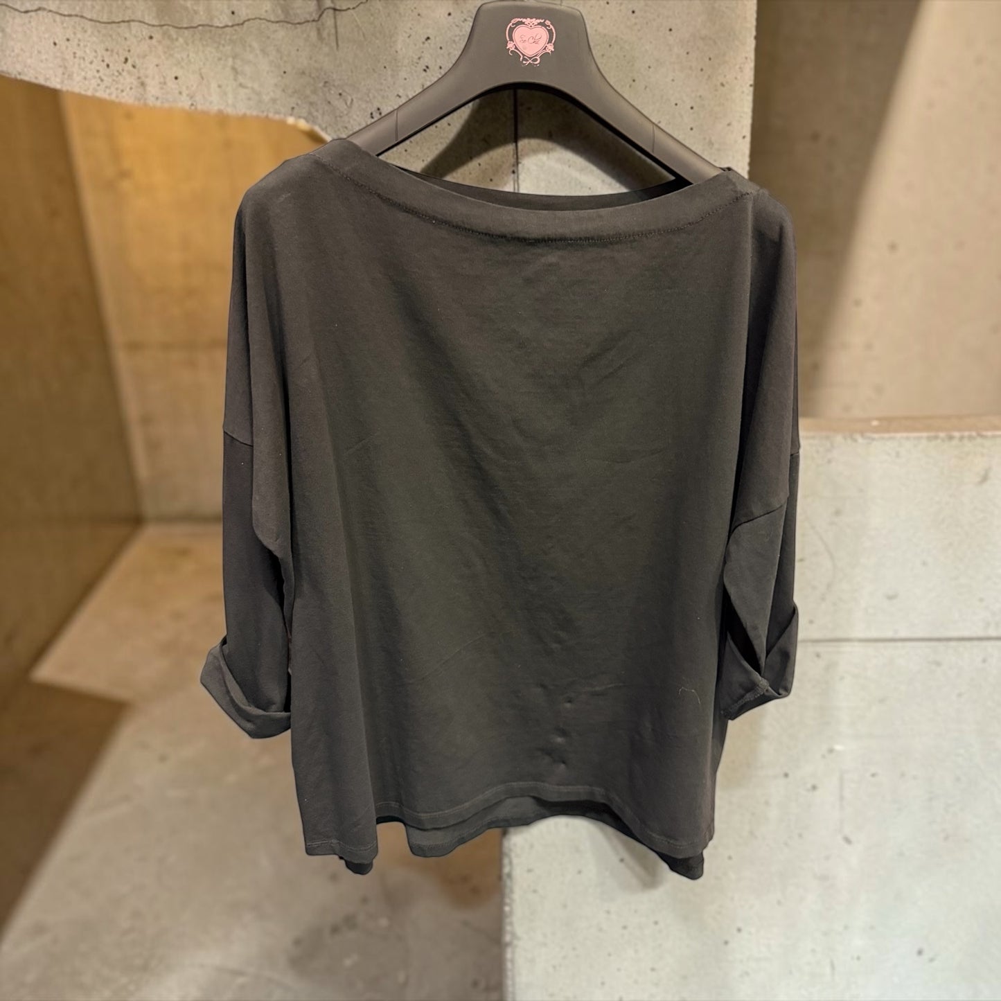 Love&roses tshirt manica 3/4 cotone colore NERO 🖤👚