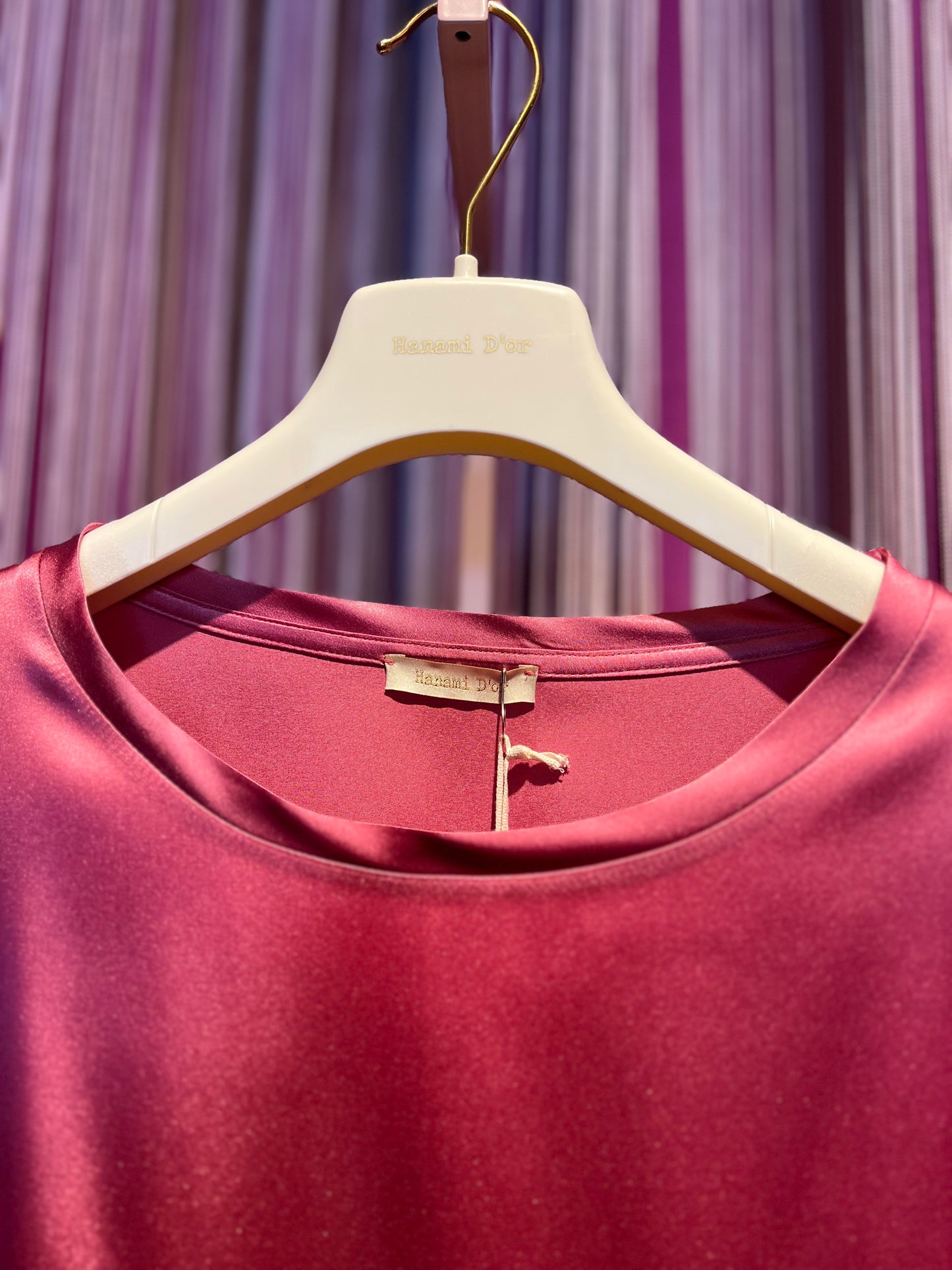 Hanami D’or blusa m/l seta geranio