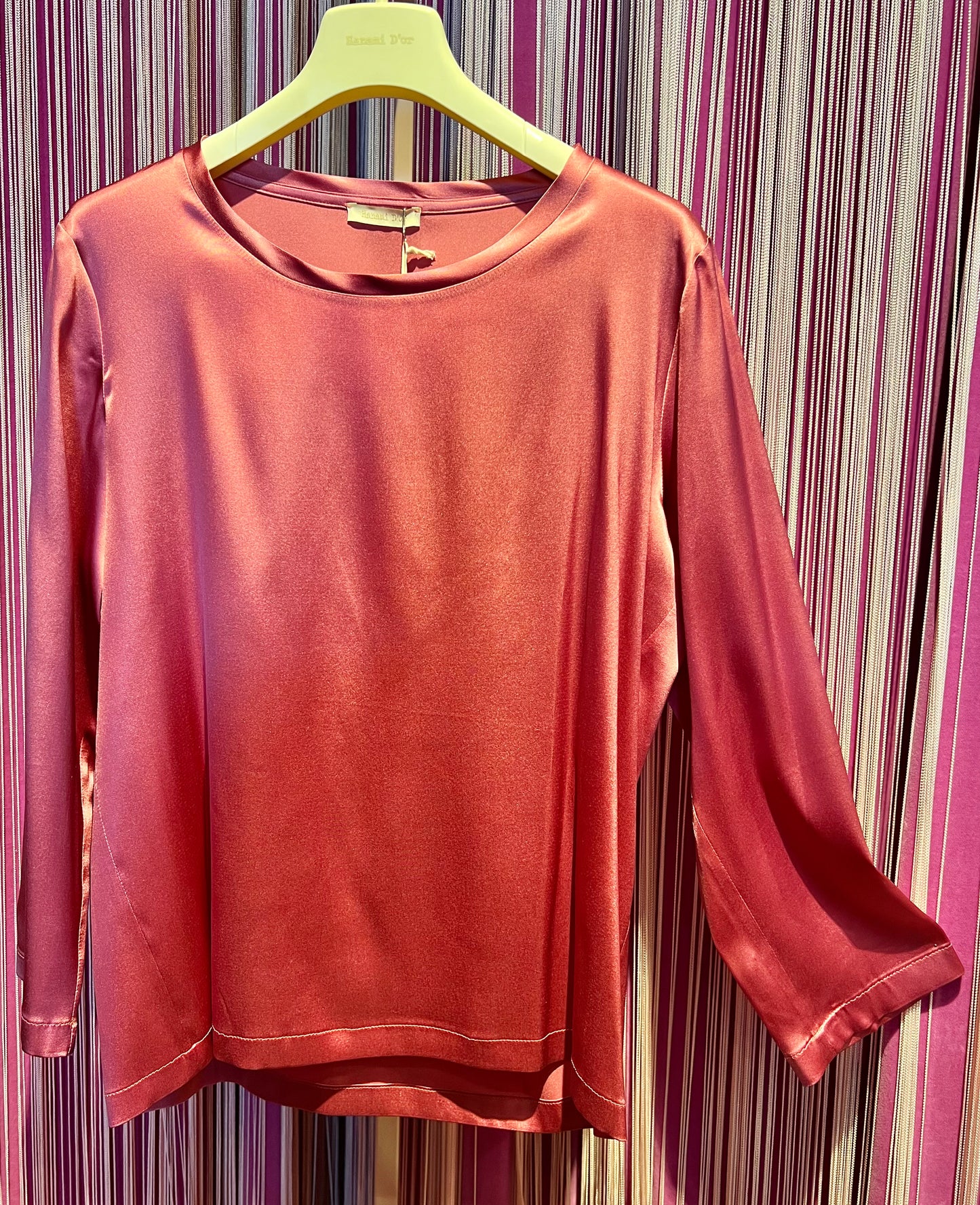 Hanami D’or blusa m/l seta geranio