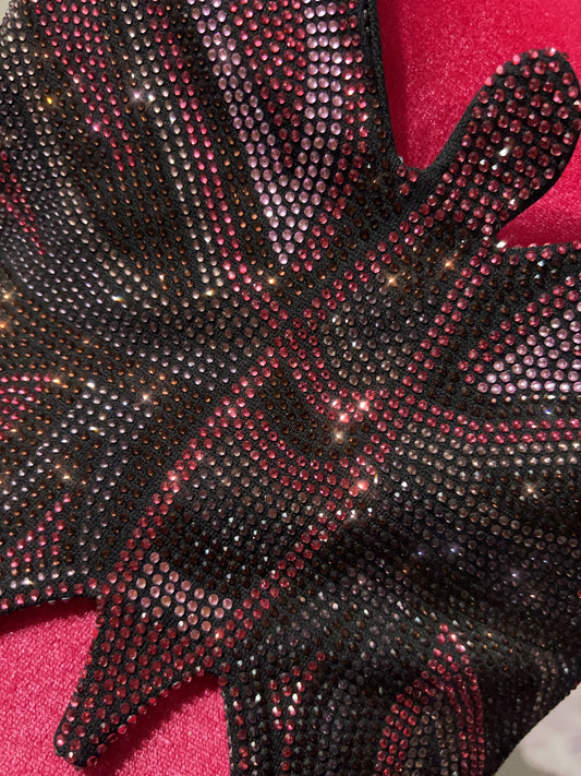 Pretty meno 50% please top farfalla viola e rosa full Swarovski