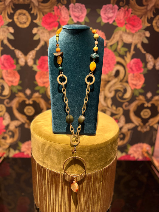 Almala meno 30% collana metal verde