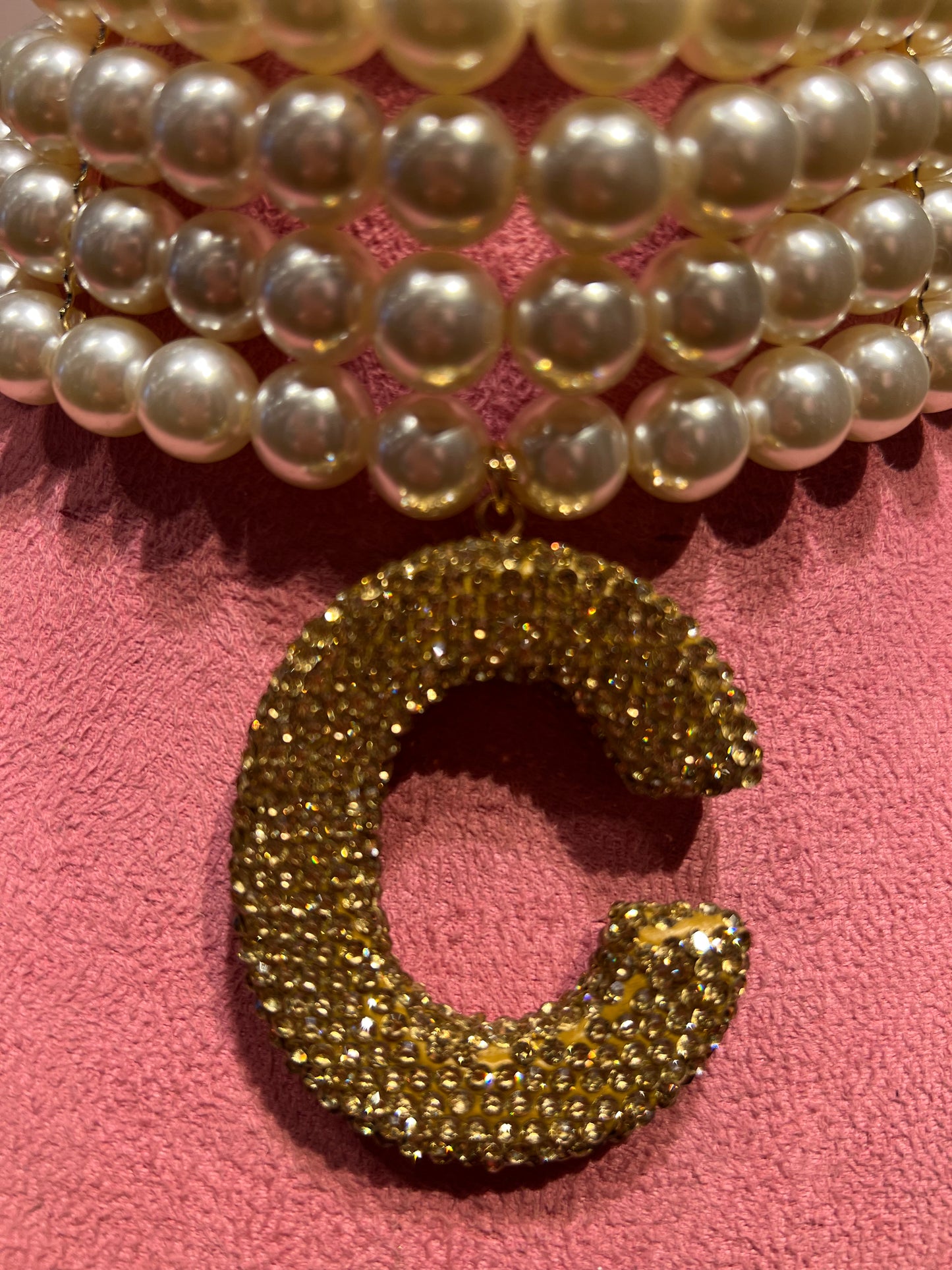 Collana choker perle C oro