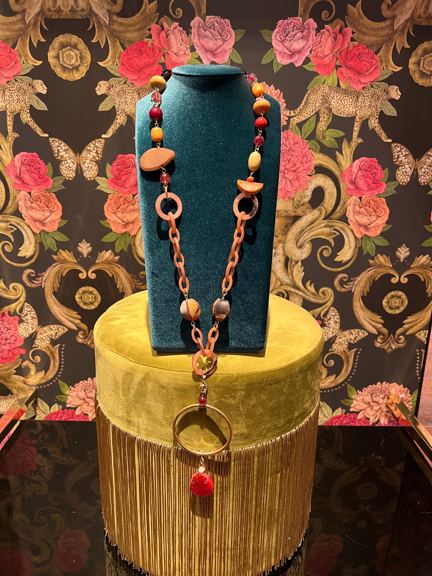 Almala meno 30% collana metal rosa