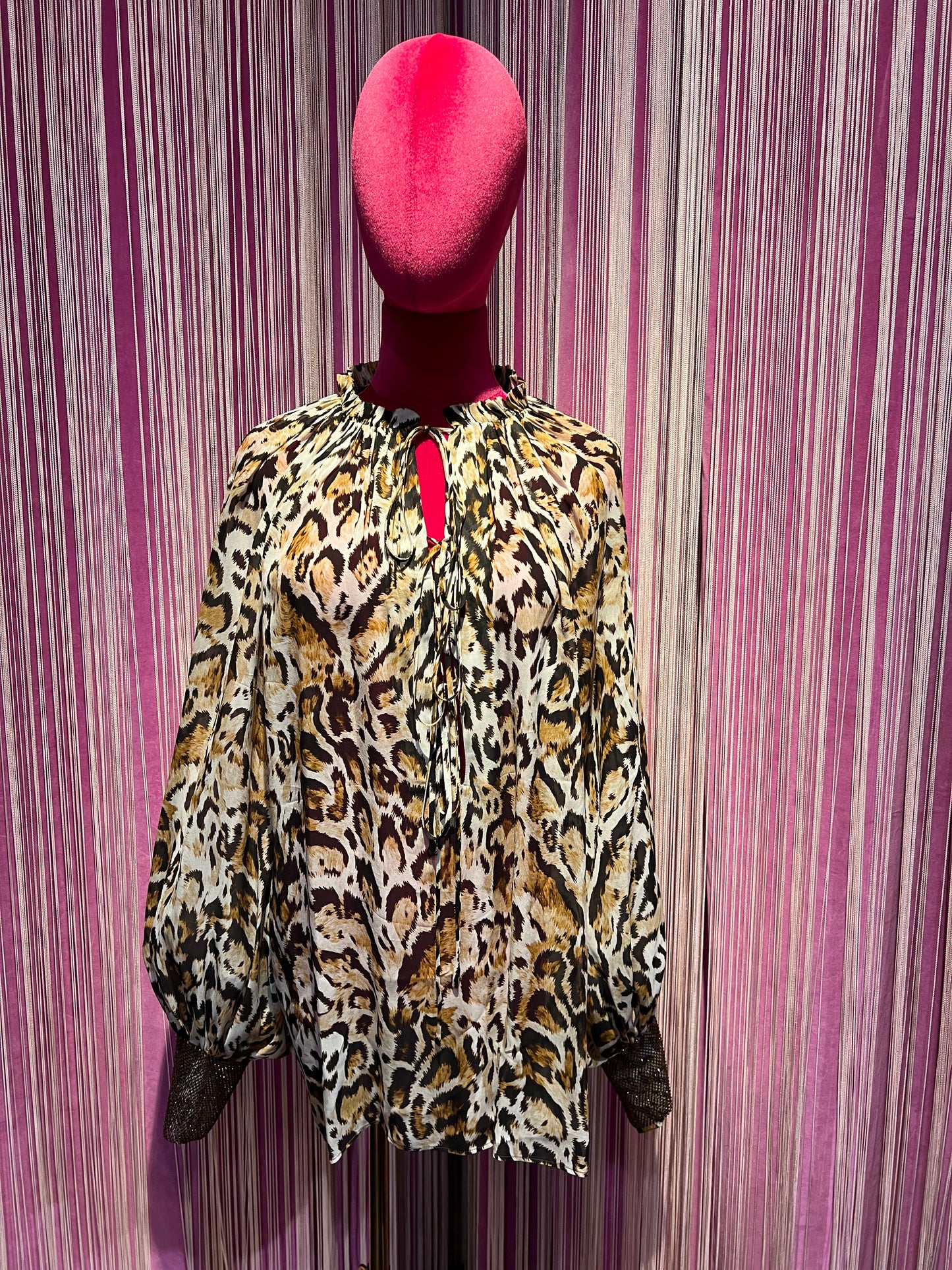 Dahlo camicia bohémien polsini con cristalli