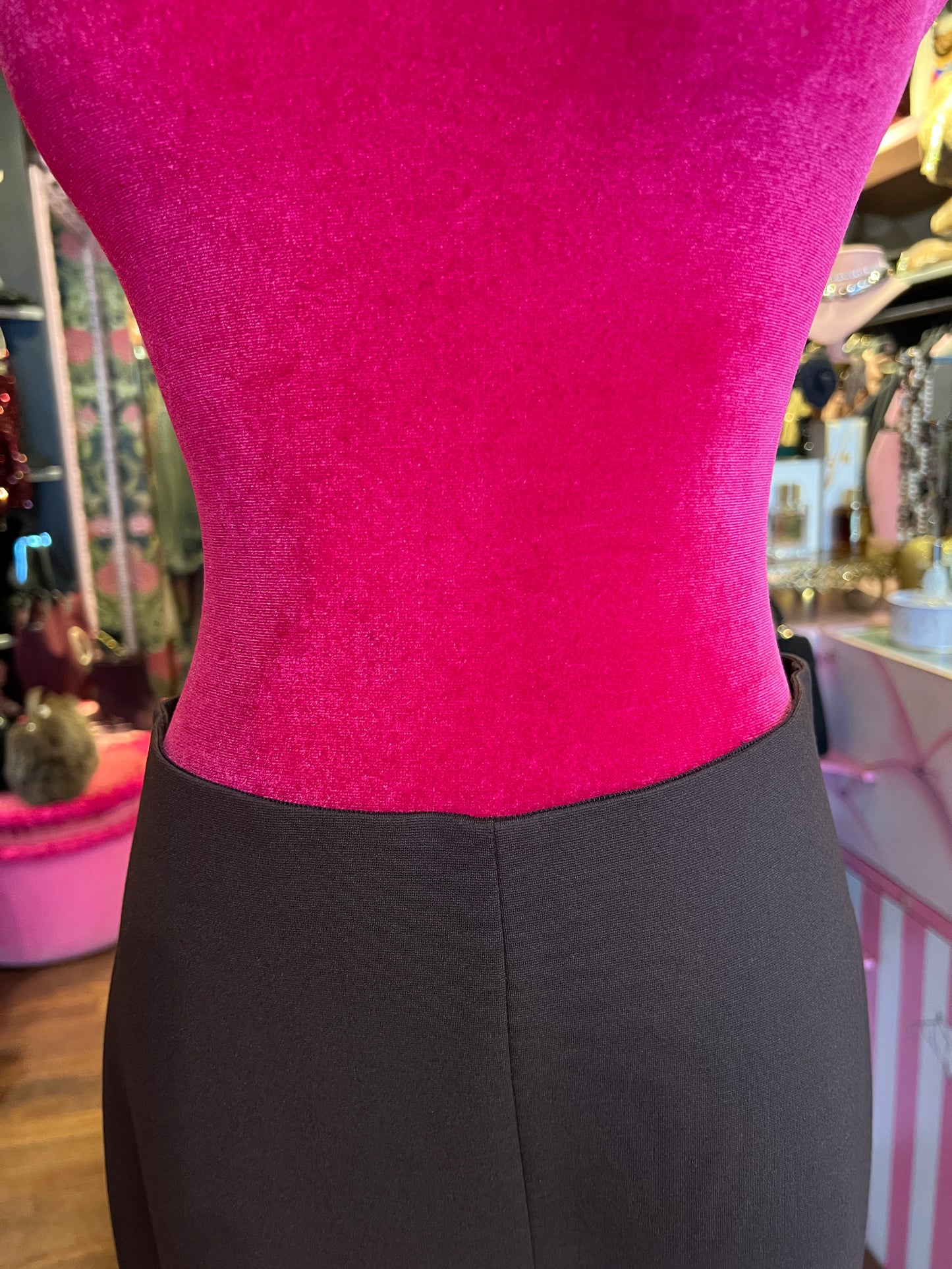 SU official pantalone elasticizzato cioccolato con elastico in vita
