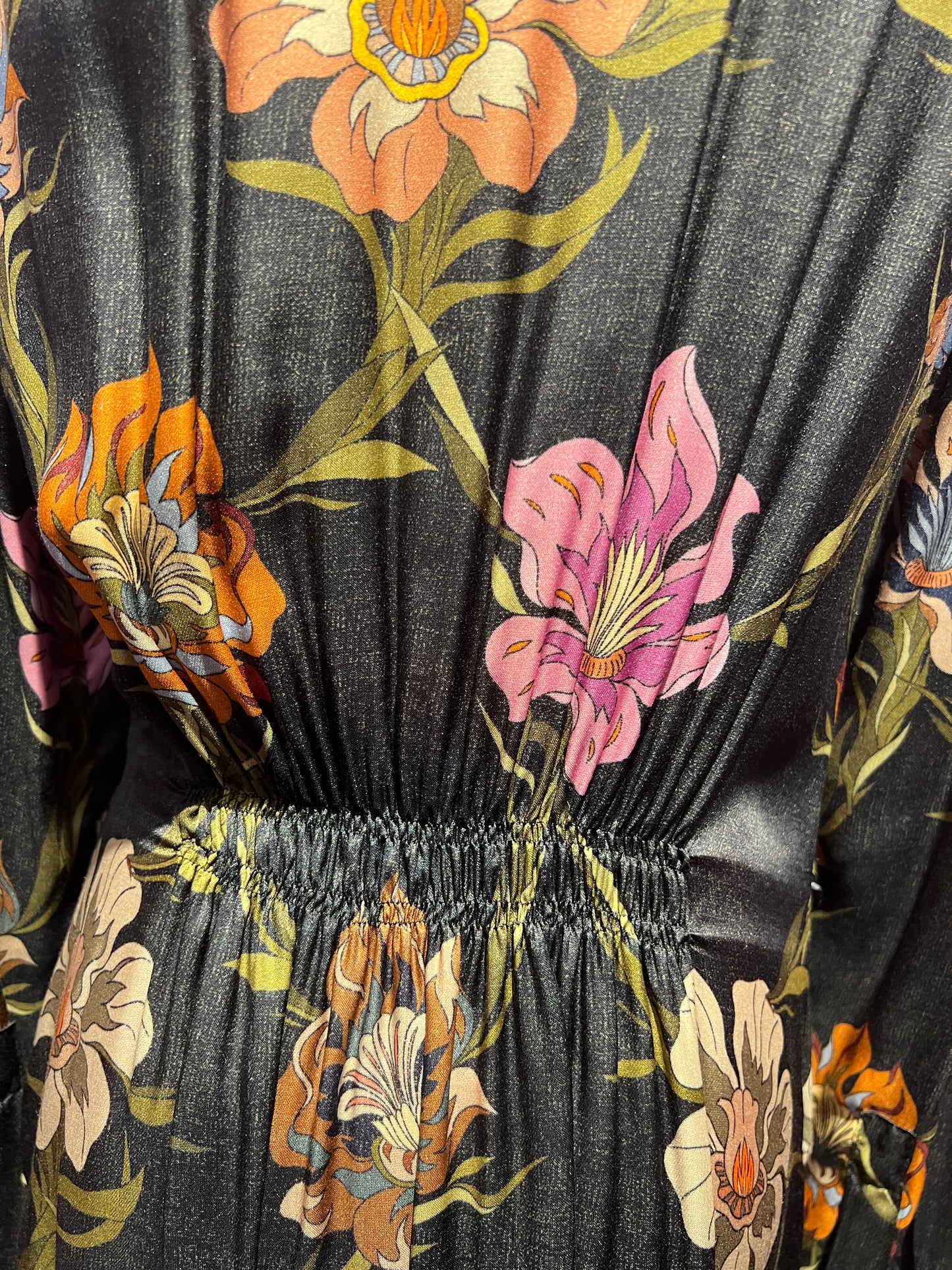 Bazar deluxe abito fantasia floreale manica lunga