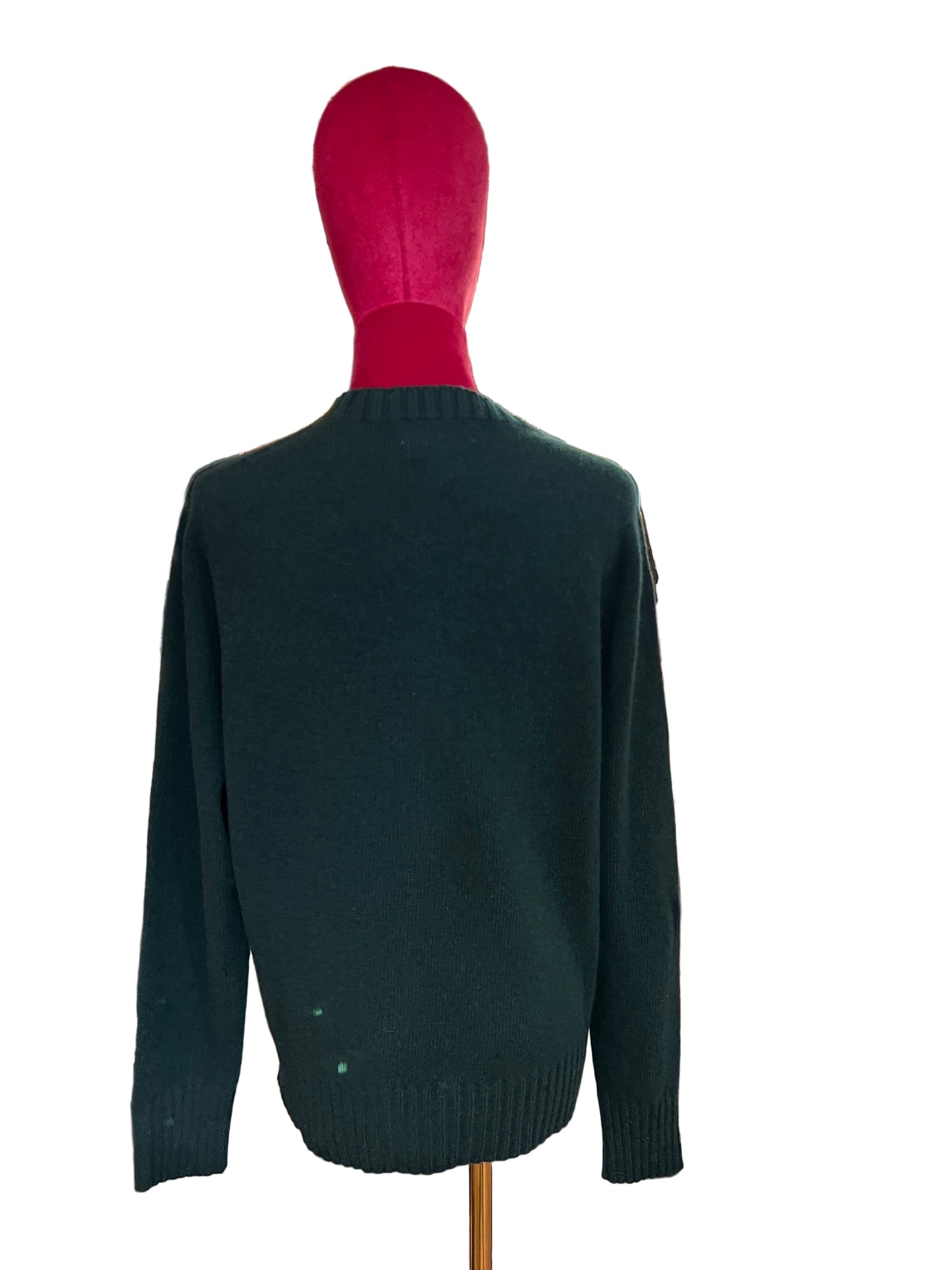 Dumar maglia girocollo in cachemire verde inglese