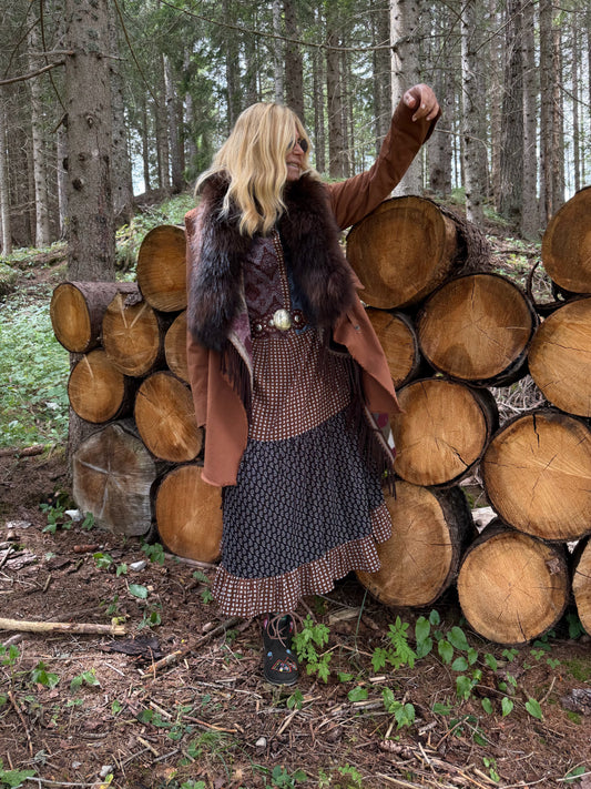 Bazar deluxe giaccone piu gilet rimovibile con pelliccia raccoon