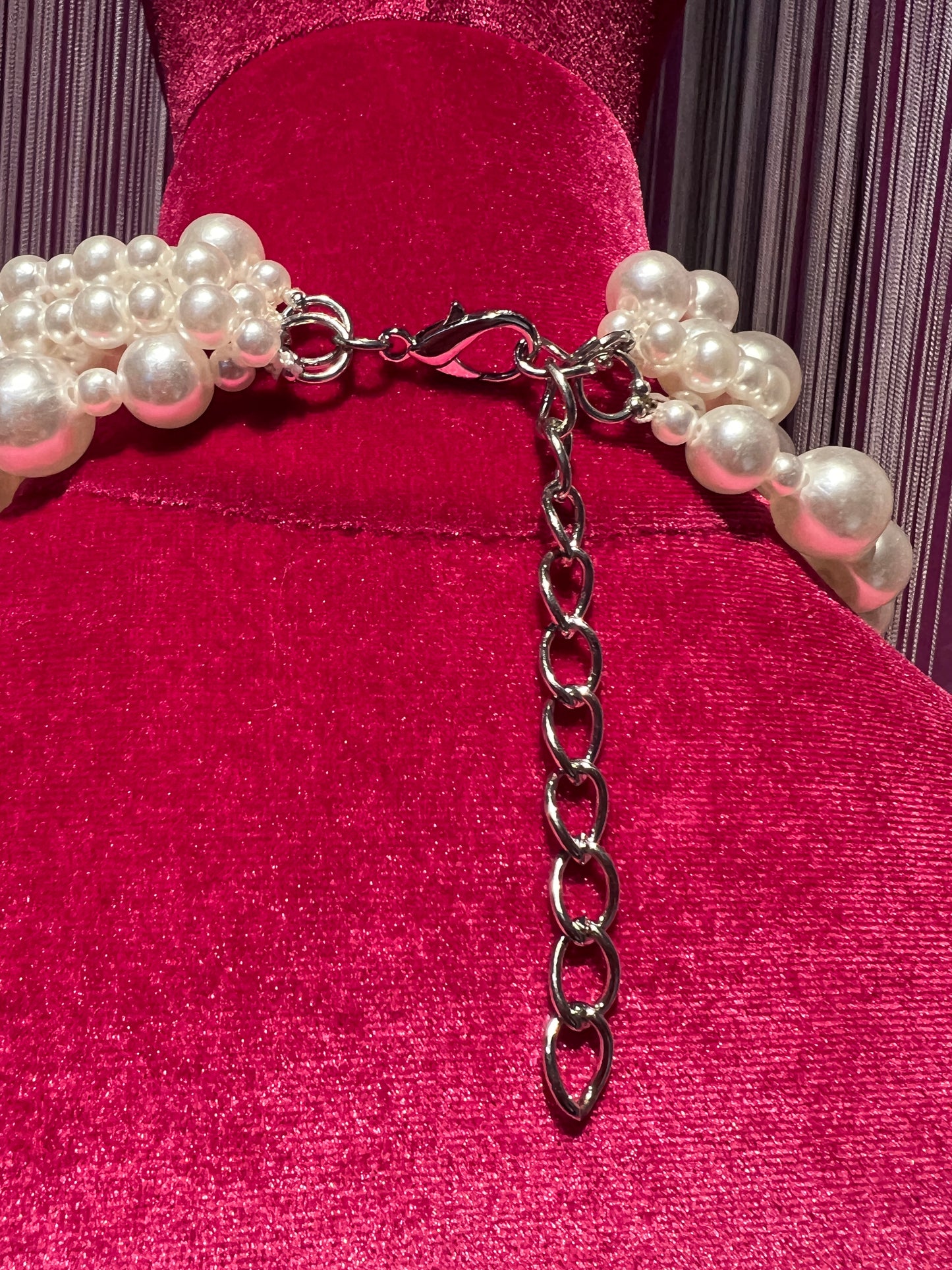 Collana multifili perle