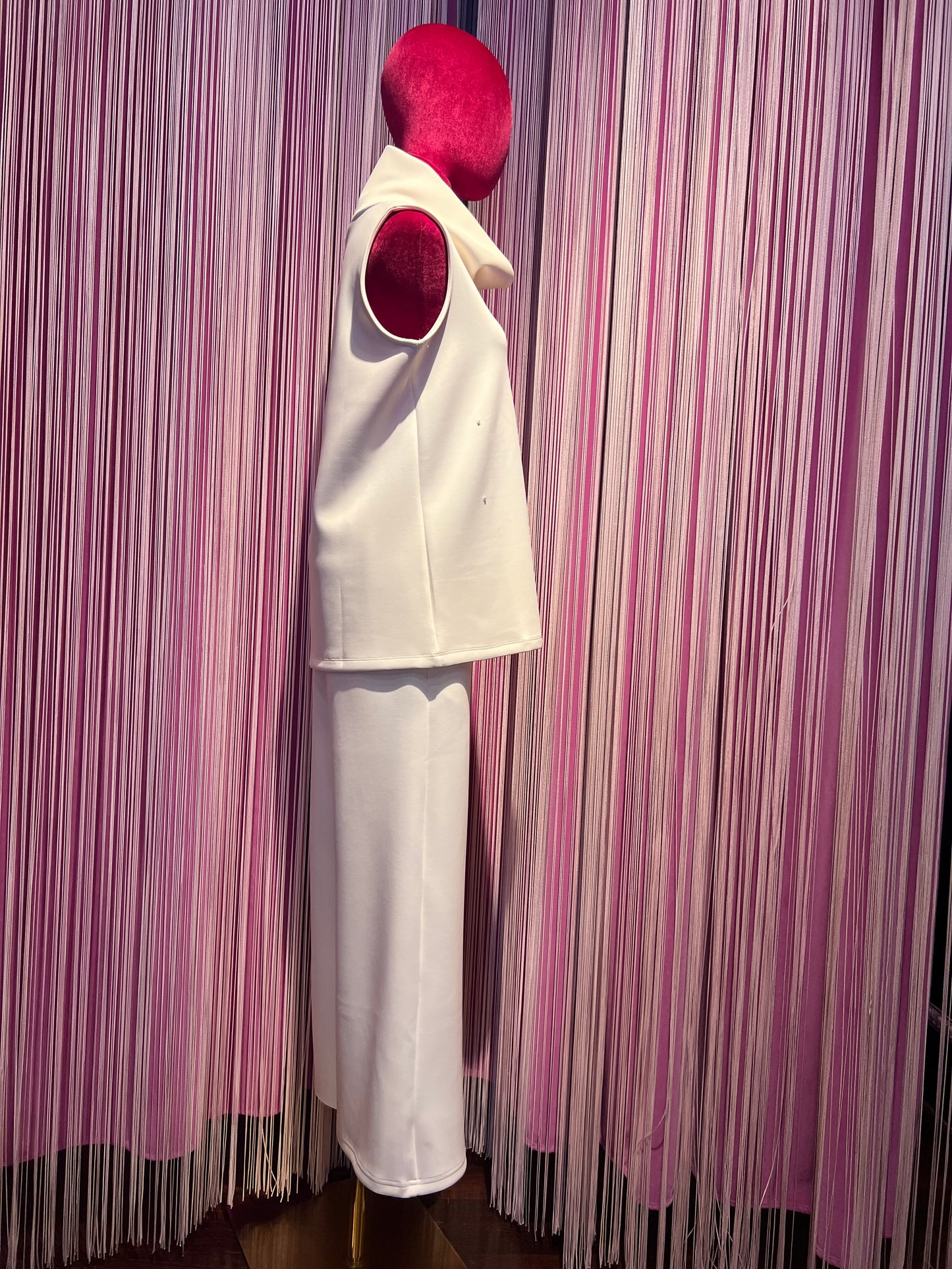 Mon amour Paris completo tre pezzi panna felpa con cappuccio ,pantalone e canotta