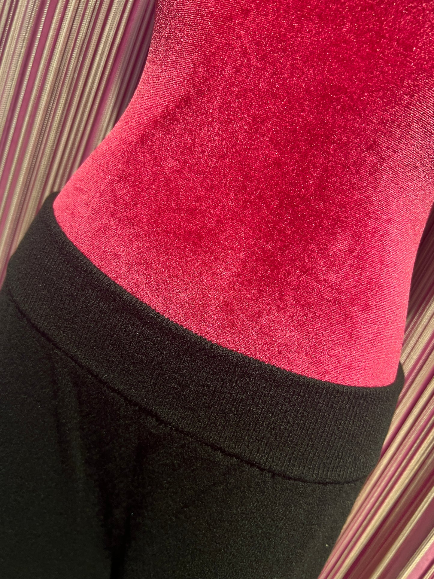 Circus Hotel pantalone jogger misto cachemire nero