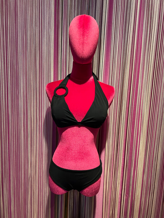 Cinzia Cortesi costume bikini nero Atene/Nora